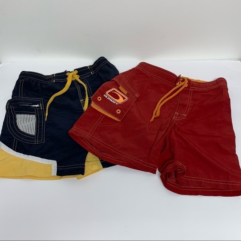 OLD NAVY Boys Size 4/5 & 5 Lot of 2 Boys' Swimwear Swim Trunks